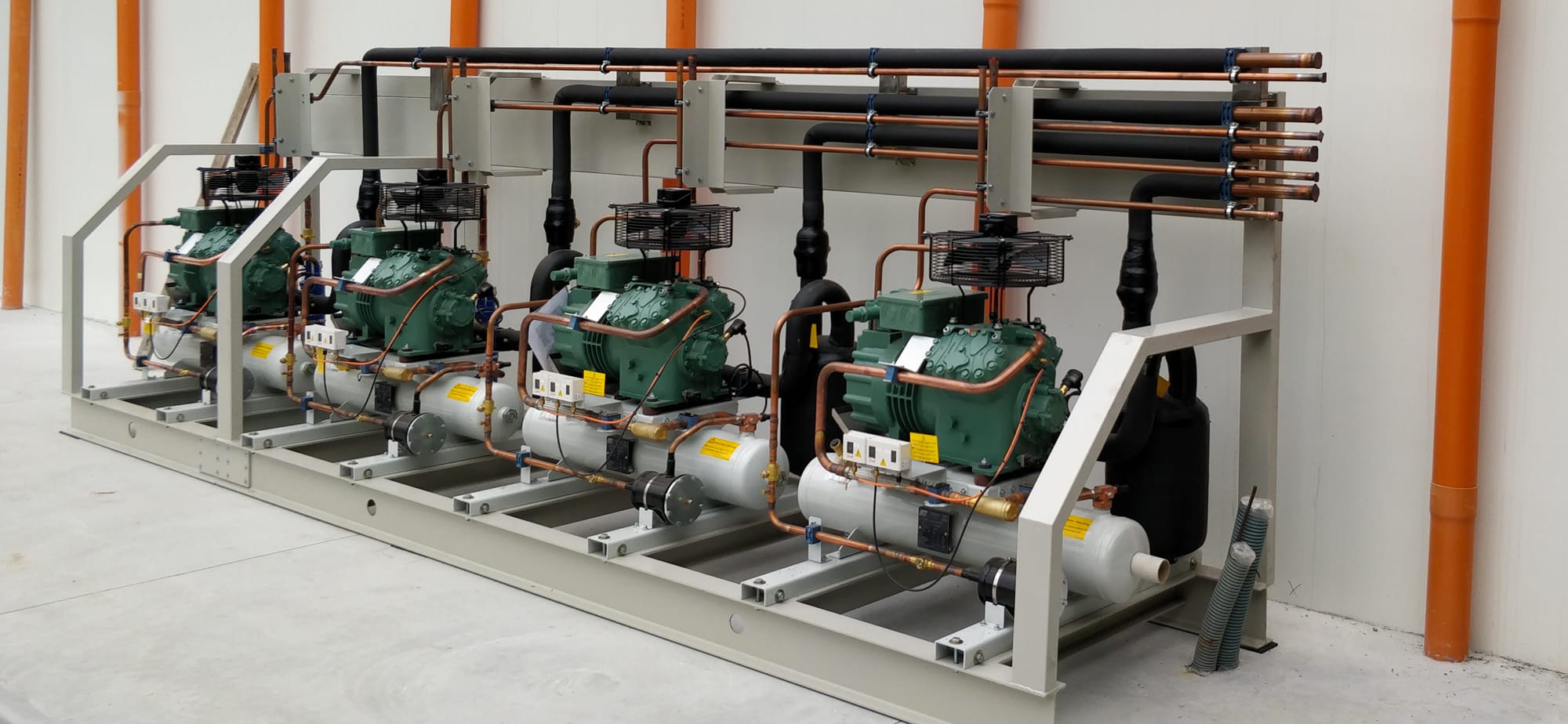 motori esterni cella frigo industriale