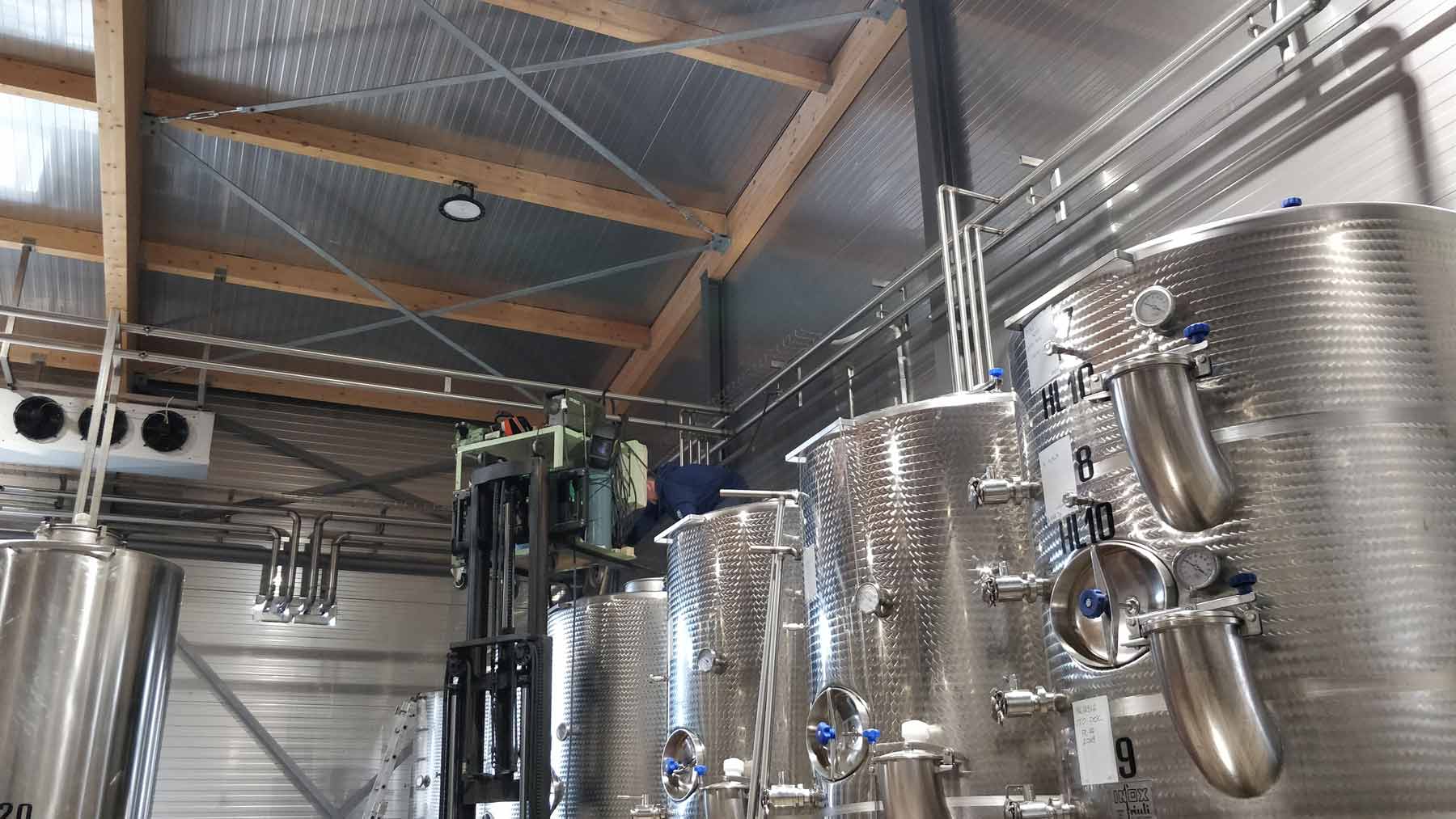 assistenza impianto celle refrigeranti enologia