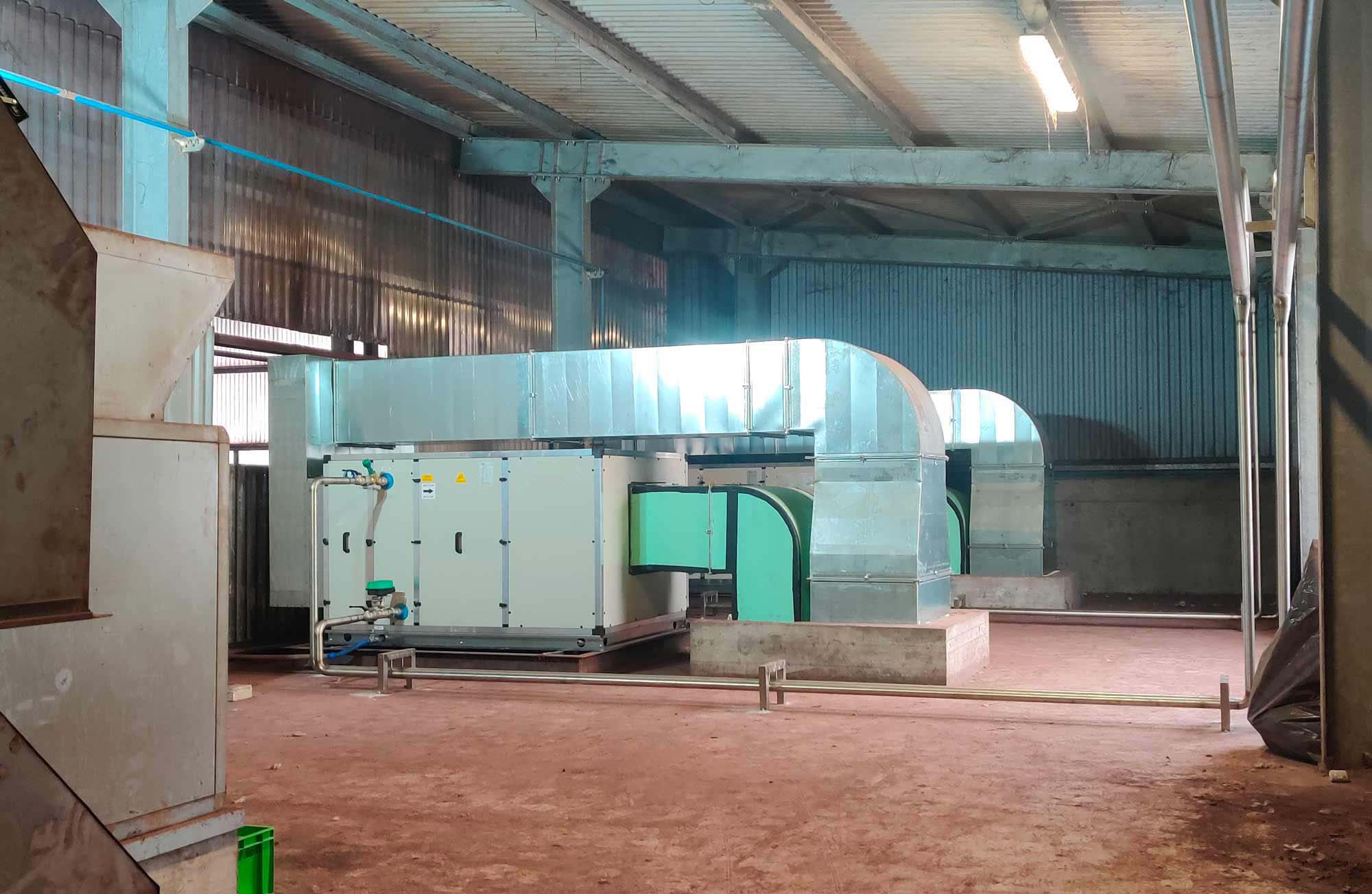 Impianto di climatizzazione industriale