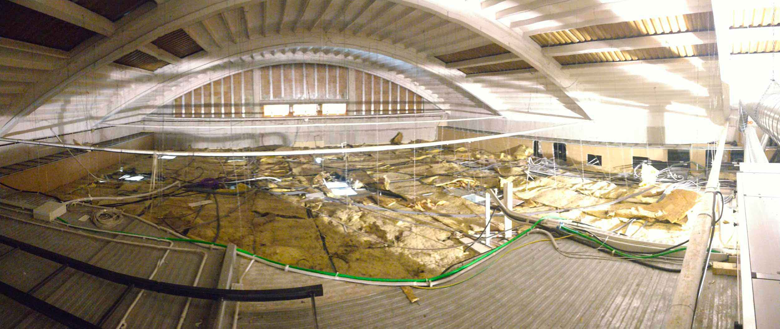 Impianto di climatizzazione industriale soffitto