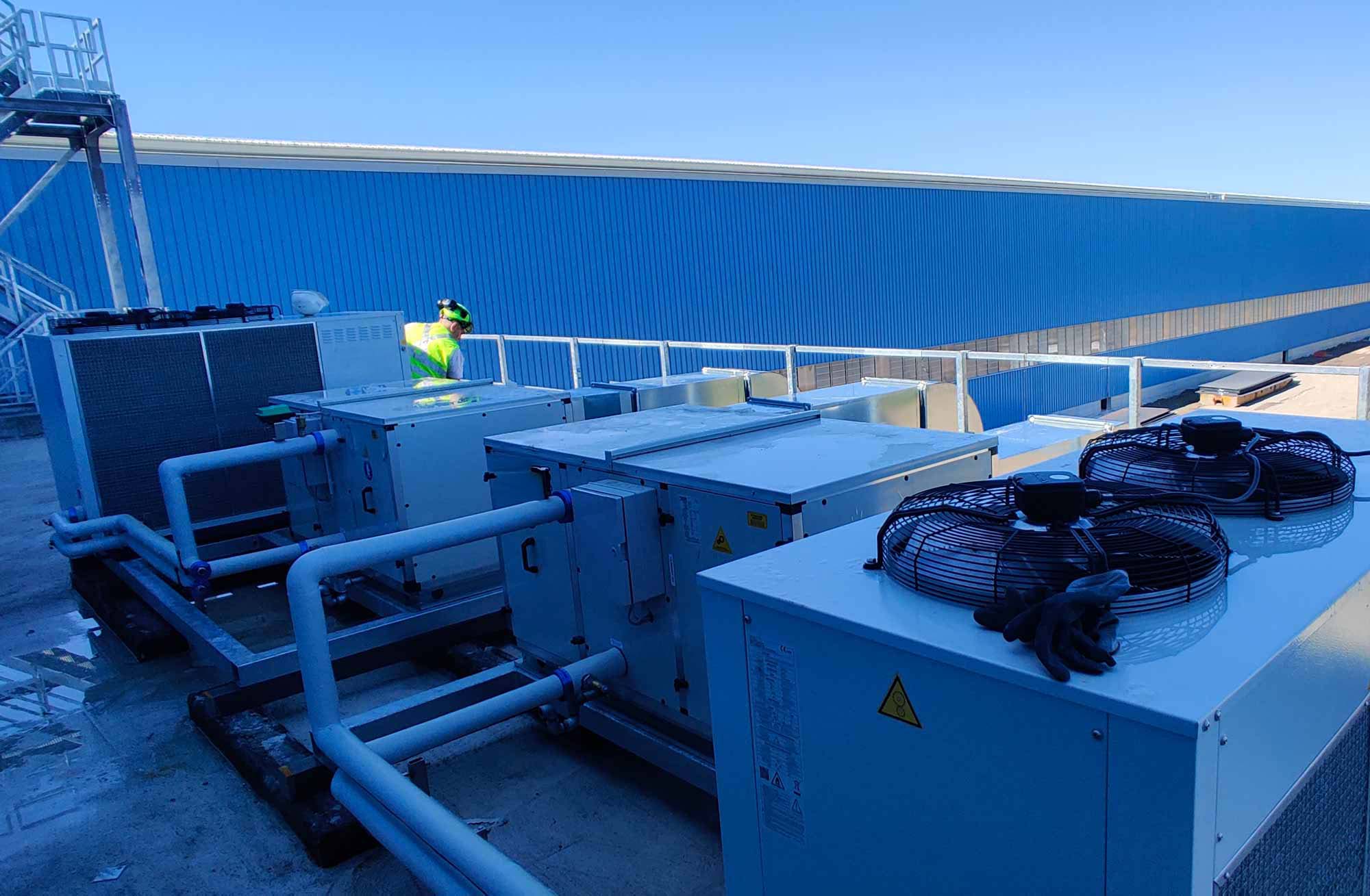 Impianto di climatizzazione industriale