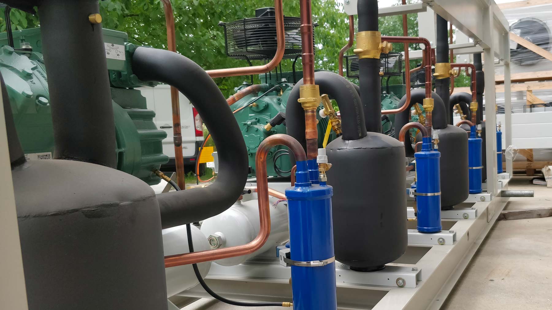 Impianto cella refrigerata alimenti: unità esterna